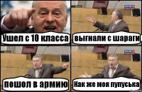 Ушел с 10 класса выгнали с шараги пошол в армию Как же моя пупуська