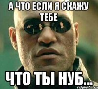 А что если я скажу тебе Что ты нуб...