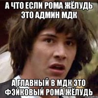 А что если рома Жёлудь это админ МДК А главный в Мдк это фэйковый Рома жёлудь