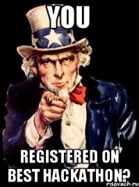 YOU REGISTERED ON BEST HACKATHON?