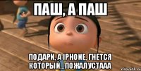 паш, а паш подари, а iPhone, гнется который...пожалустааа