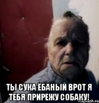  ТЫ СУКА ЁБАНЫЙ ВРОТ Я ТЕБЯ ПРИРЕЖУ СОБАКУ!