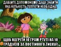 давайте допоможемо даші знайти яка кількість теплоти необхідна, щоб нагріти 10 грам ртуті на 10 градусів за постійного тиску?