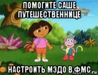 помогите саше путешественнице настроить мэдо в фмс