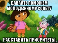 давайте поможем молодежному совету расставить приоритеты