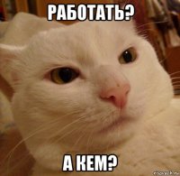 работать? а кем?