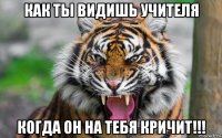 как ты видишь учителя когда он на тебя кричит!!!