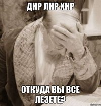 ДНР ЛНР ХНР откуда вы все лезете?