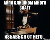 айпи слишком много знает избавься от него...