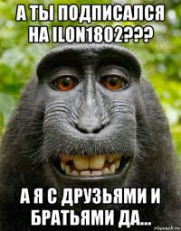 а ты подписался на ilon1802??? а я с друзьями и братьями да...