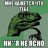 мне кажется что тебе ни**я не ясно