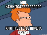 мне кажытса?????????? или просто 36 школа крутая