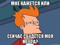 мне кажется или сейчас сбудется моя мечта?