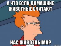 а что если домашние животные считают нас животными?