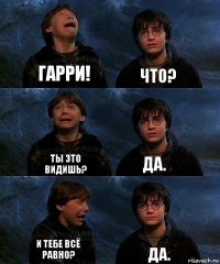 Гарри! что? ты это видишь? да. и тебе всё равно? да.