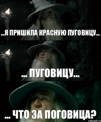 ...я пришила красную пуговицу... ... пуговицу... ... что за поговица?