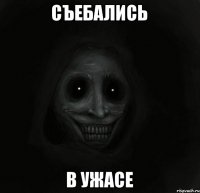 СЪЕБАЛИСЬ В УЖАСЕ