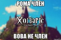 РОМА ЧЛЕН ВОВА НЕ ЧЛЕН