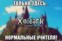 только здесь... нормальные учителя!