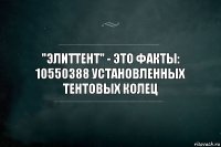 "ЭлитТент" - это факты:
10550388 установленных тентовых колец