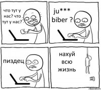 что тут у нас? что тут у нас? ju*** biber ? пиздец нахуй всю жизнь