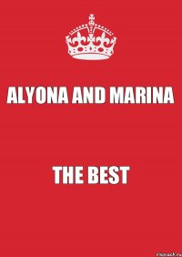 Alyona and Marina The Best