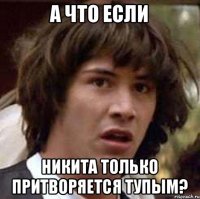 а что если никита только притворяется тупым?