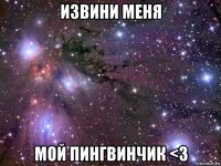 извини меня мой пингвинчик <3