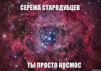 серёжа стародубцев ты просто космос