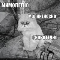 мимолетно скоротечно молниеносно       