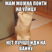 мам можна поити на улицу нет лучше иди на ваину