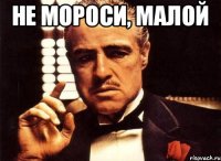 Не мороси, малой 