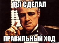 Ты сделал Правильный ход