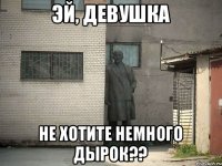 Эй, девушка Не хотите немного дырок??