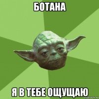 ботана я в тебе ощущаю