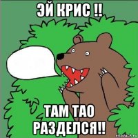 эй крис !! там тао разделся!!