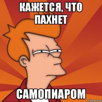 Кажется, что пахнет САМОПИАРОМ