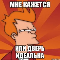 Мне кажется Или дверь идеальна