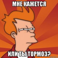 мне кажется или ты тормоз?