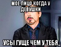 мое лицо когда у девушки усы гуще чем у тебя