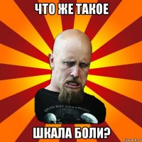 что же такое шкала боли?