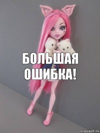 большая ошибка!