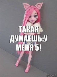 Такая думаешь:У меня 5!