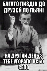 багато пиздів до друзєй по пьяні на другий день з тебе угорало всьо село