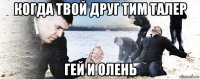 когда твой друг тим талер гей и олень