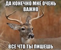 да конечно мне очень важно все что ты пишешь