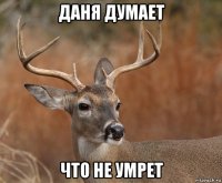 даня думает что не умрет