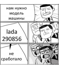 нам нужно модель машины lada 290856 не сработало