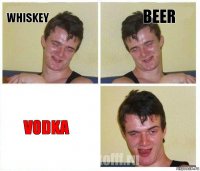 Whiskey Beer Vodka