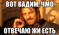 вот Вадим, чмо отвечаю жи есть